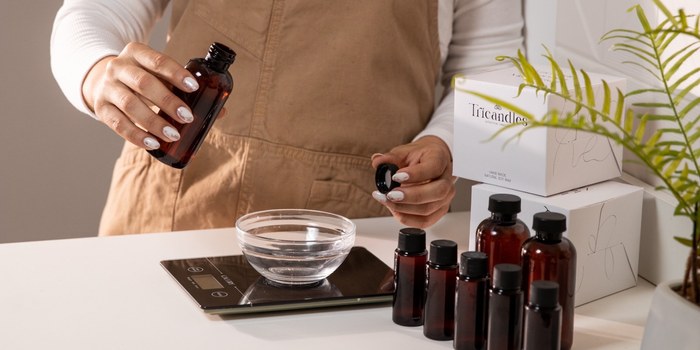 Workshop Tricandles preparando aceites